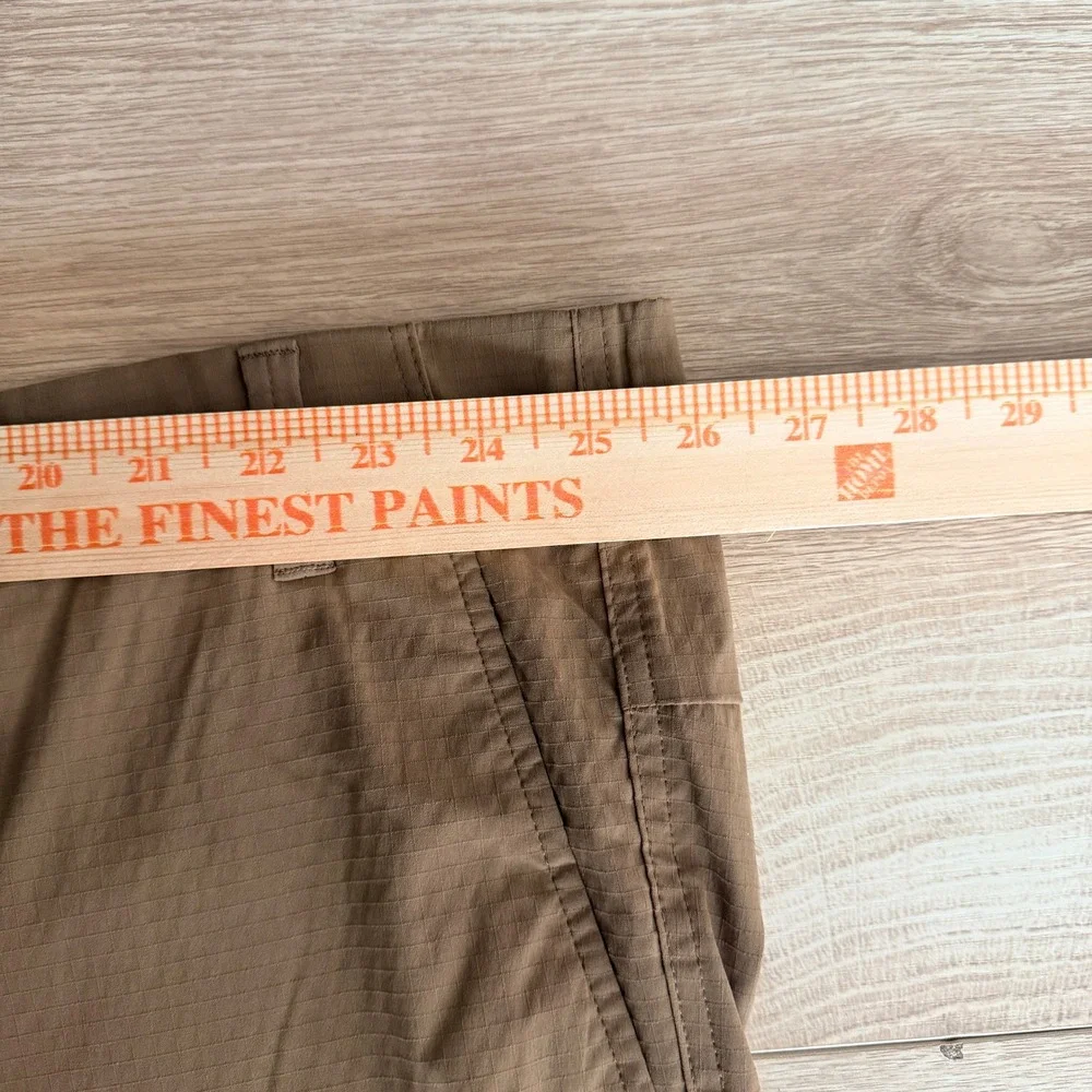 Roundtree‎ & Yorke Performance Cargo Shorts Mens 52 Brown Ripstop 9 Inseam NEW